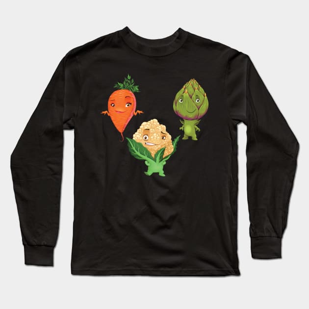 Vegetables Long Sleeve T-Shirt by ddraw